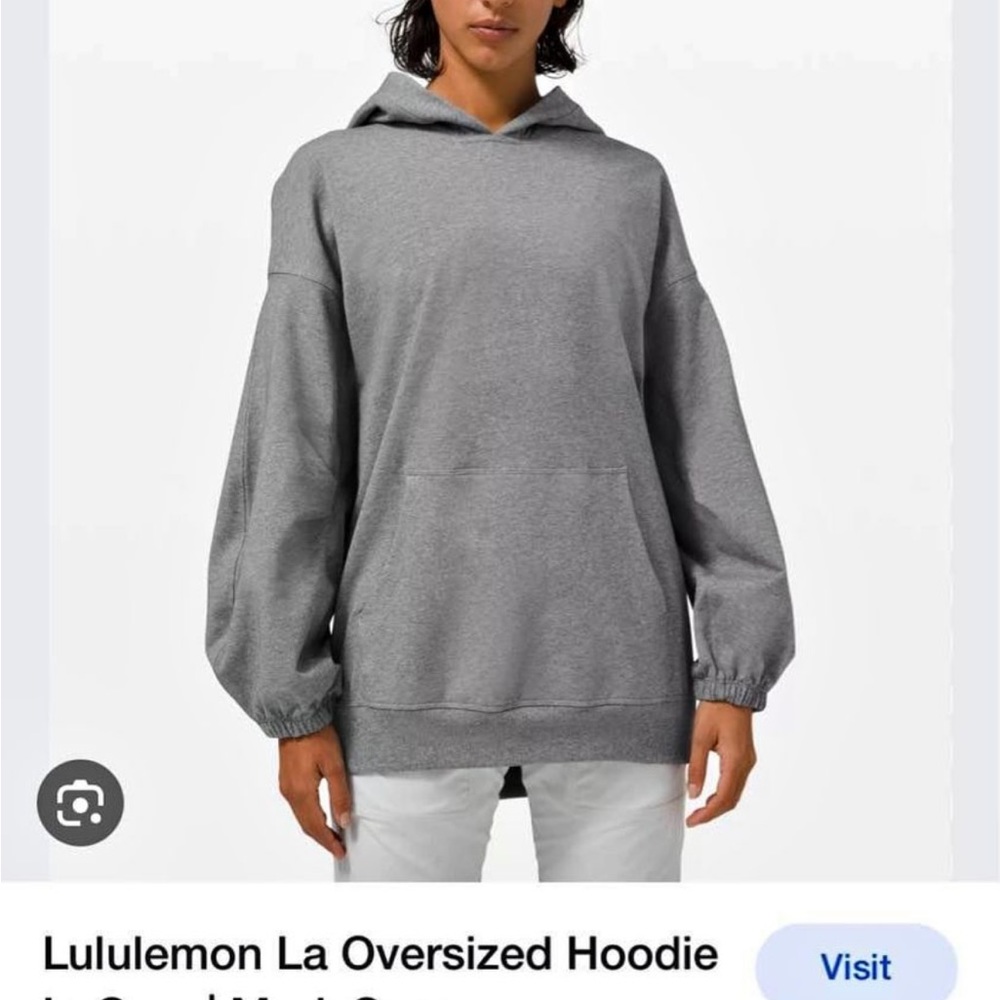 Lululemon LA Perfectly Oversized Hoodie Grey 12 L/XL